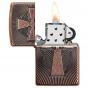 Zippo Cross Armour Antique Copper Lighter